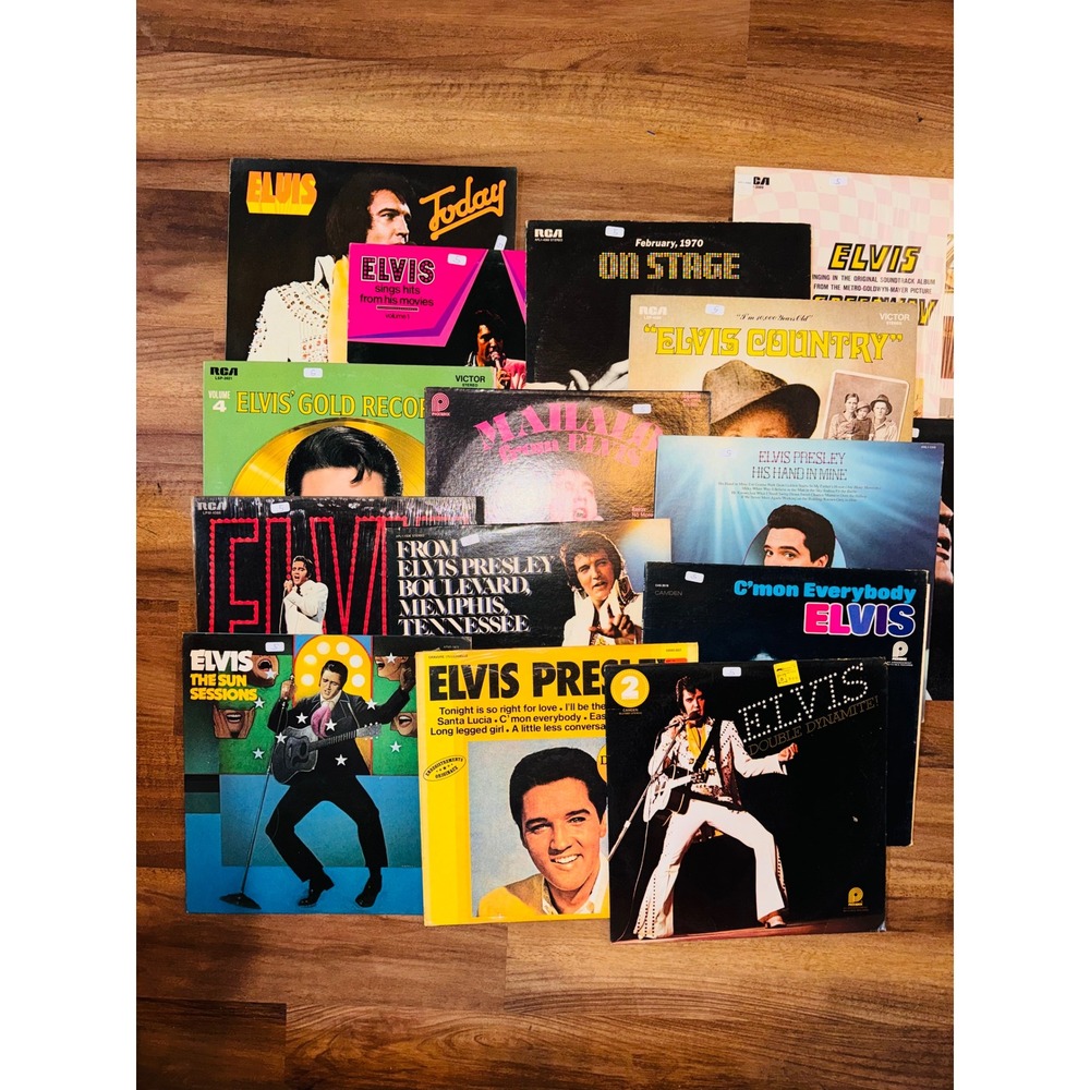 Elvis Presley Vinyl Record Lot Vintage LP Collection RCA Sun Sessions-49 Albums